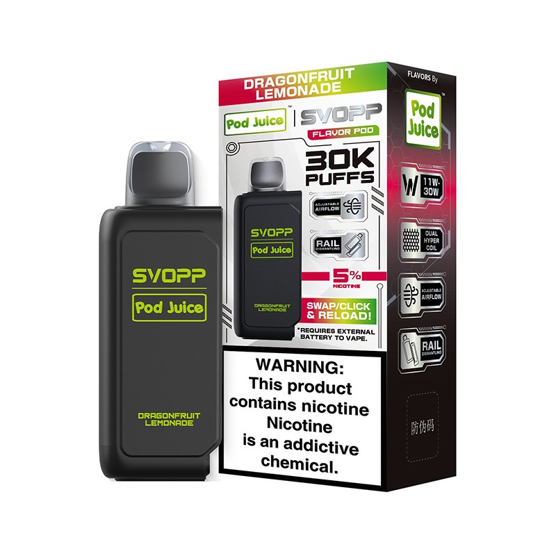 dragonfruit lemonade oxbar x pod juice svopp 30k pod