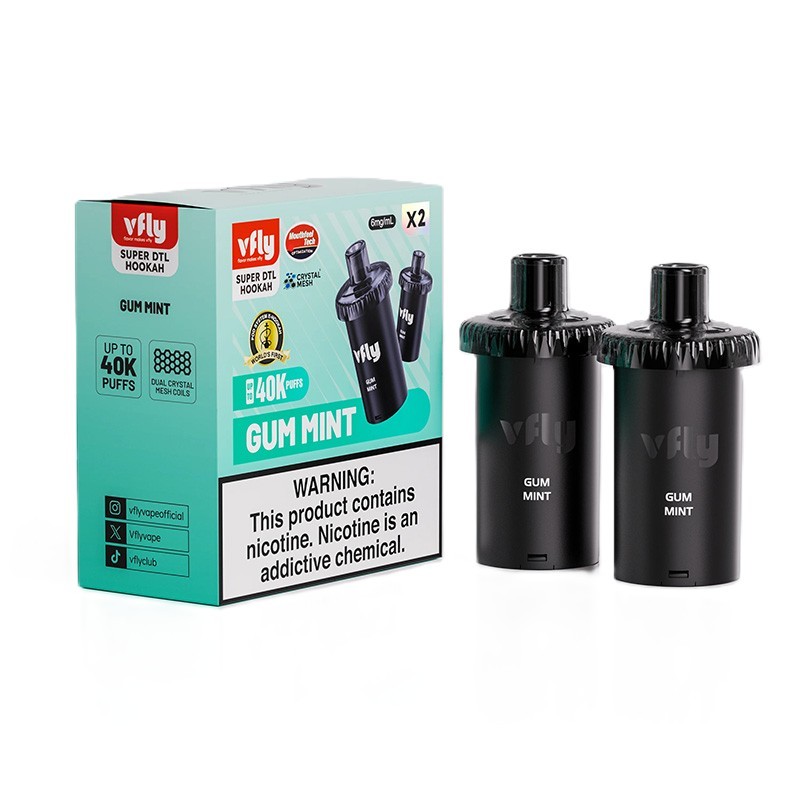 gum mint vfly super dtl 40k disposable pod