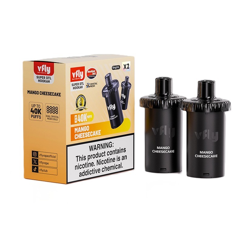 mango cheesecake vfly super dtl 40k disposable pod