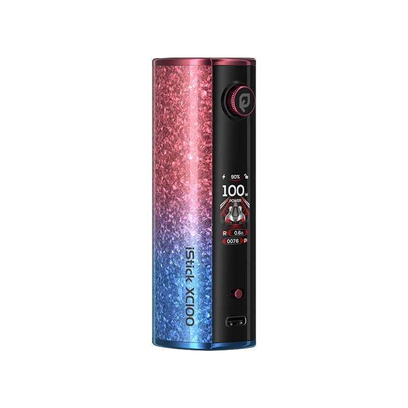red blue gradient eleaf istick xc100 box mod