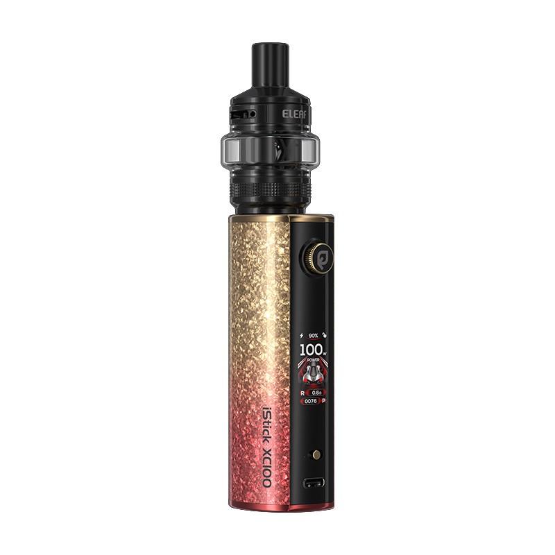 red yellow gradient eleaf istick xc100 with melo x