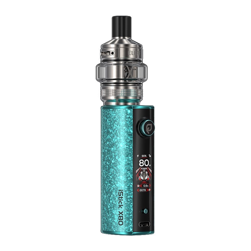 sky blue eleaf istick x80 vape mod kit