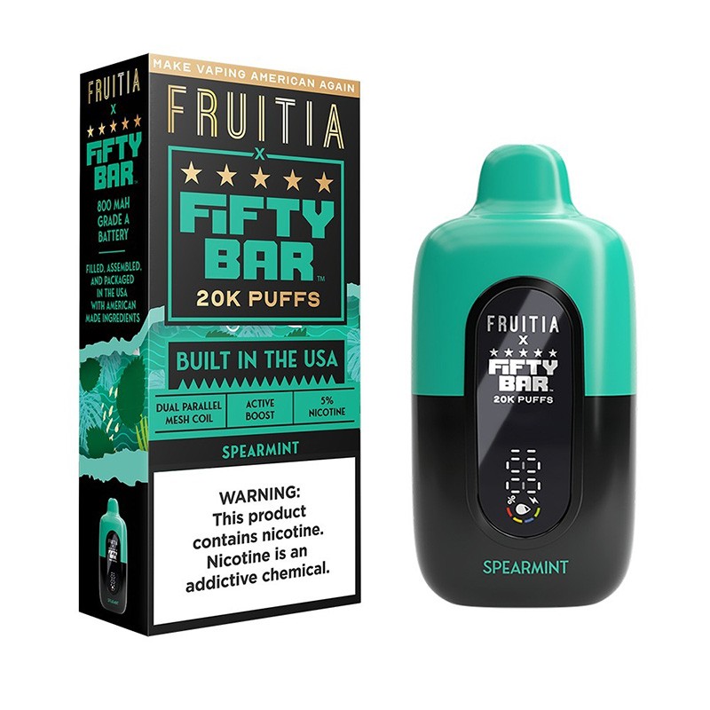 spearmint fruitia x fifty bar 50k