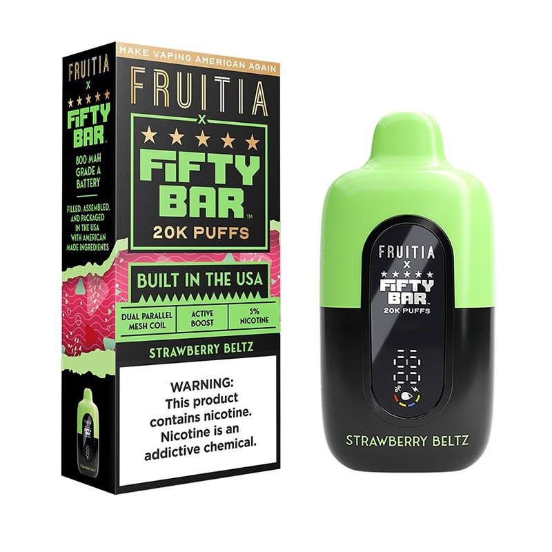 strawberry beltz fruitia x fifty bar 50k