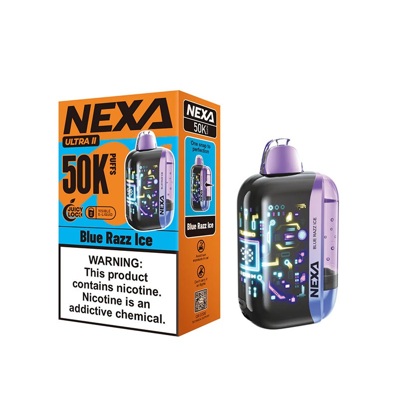 blue razz ice nexa ultra 2 50k