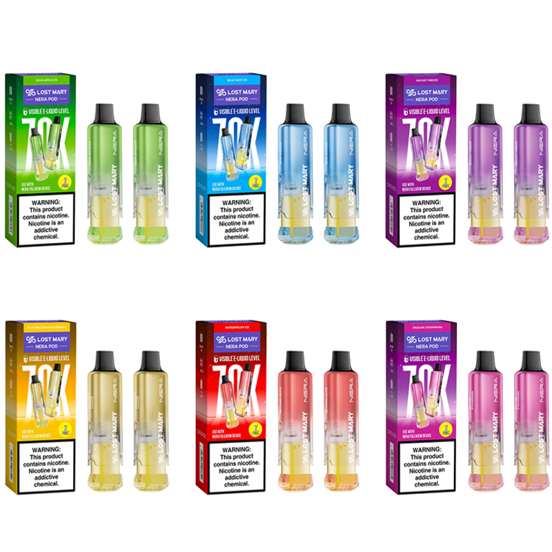 lost mary nera fullview 70k disposable pod all flavors