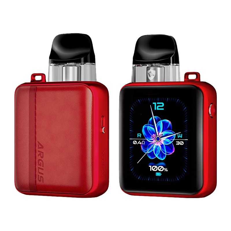 red leather voopoo argus p3