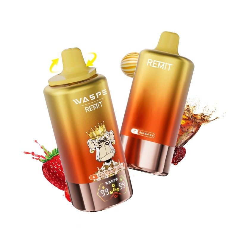 strawberry red bull & strawberry watermelon bubblegum & red bull ice & cherry cola ice waspe & remit 4-in-1 100k