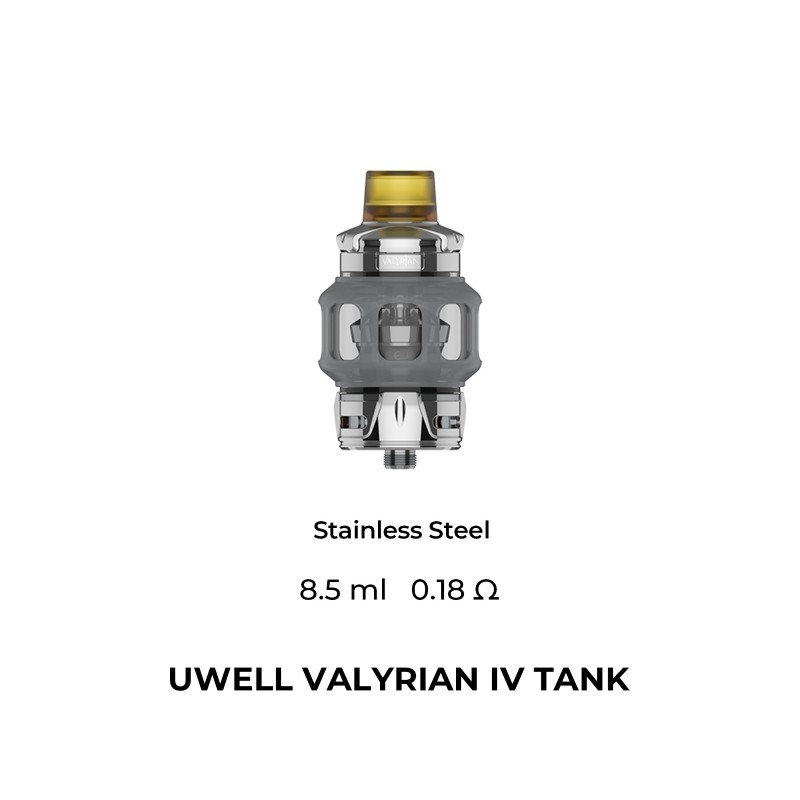 stainless steel uwell valyrian 4 sub ohm tank