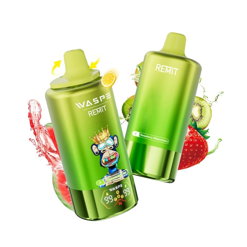 watermelon ice & strawberry kiwi & raspberry watermelon & lemon lime waspe & remit 4-in-1 100k
