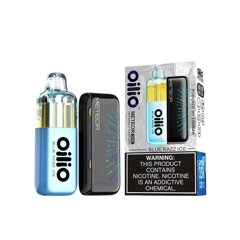 blue razz ice lookah oilio meteor 35k