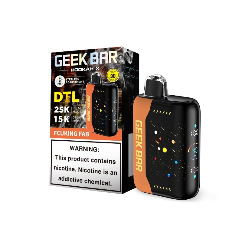 fcuking fab geek bar hookah x 25k