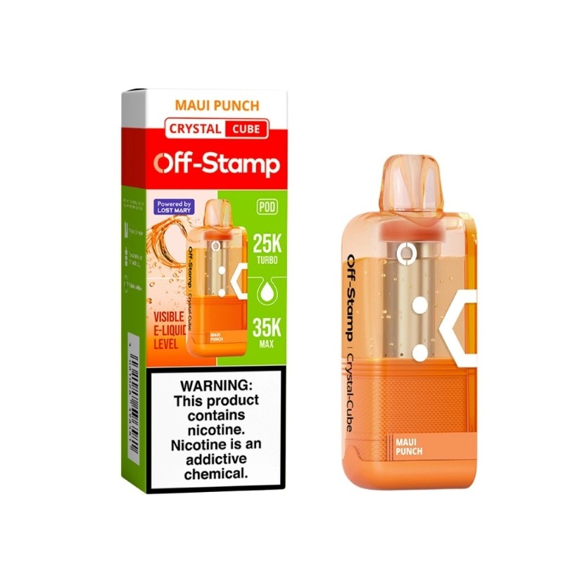 maui punch off-stamp x cube crystal cube 35k disposable pod