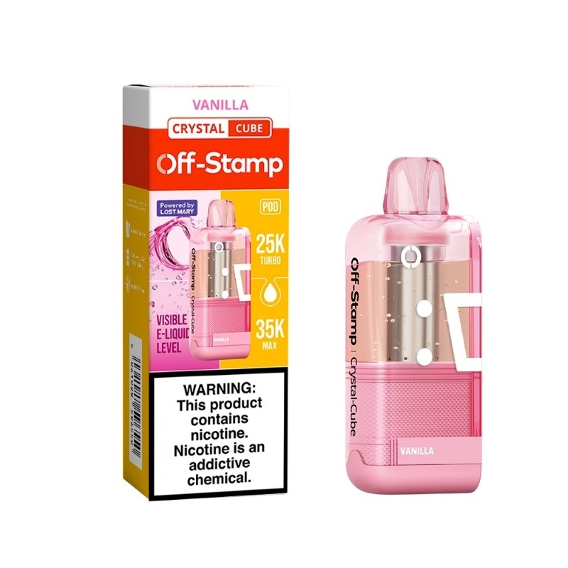 vanilla off-stamp x cube crystal cube 35k disposable pod