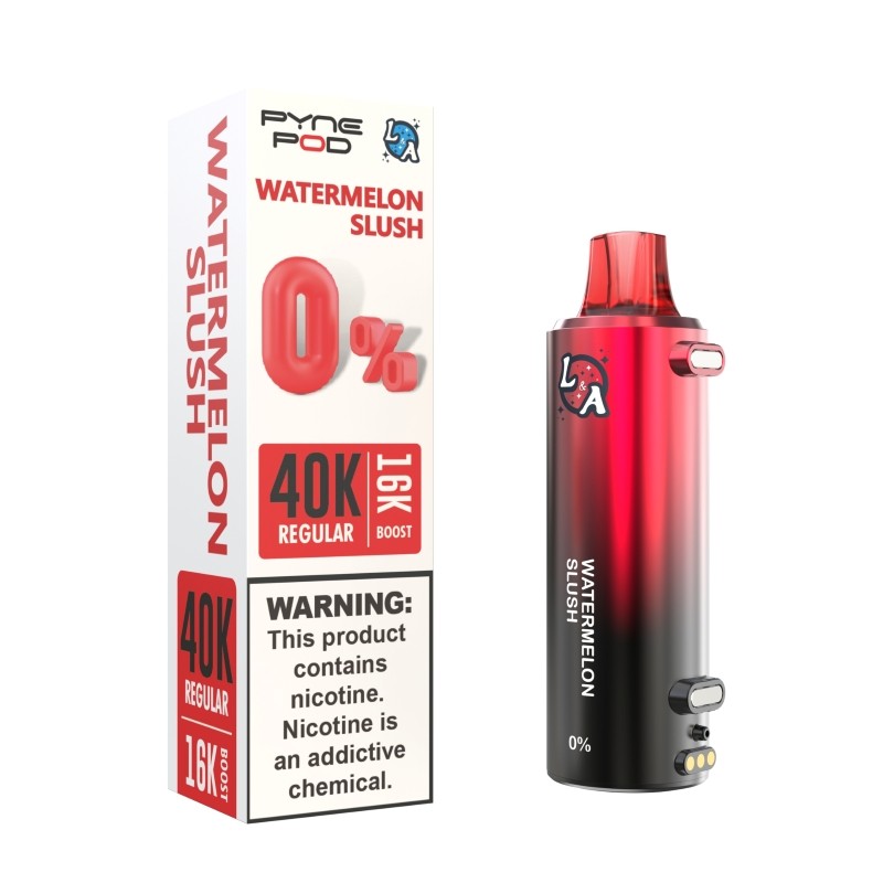 watermelon slush pyne pod l a 40k nicotine free pod