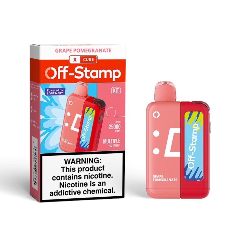 grape pomegranate off-stamp x cube 25k