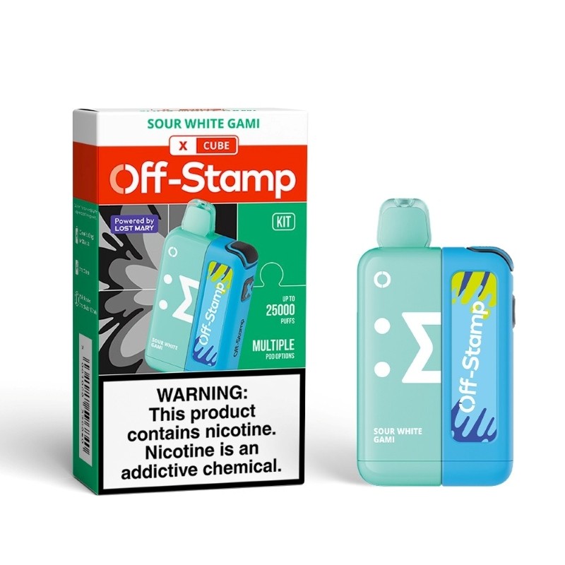 sour white gami off-stamp x cube 25k