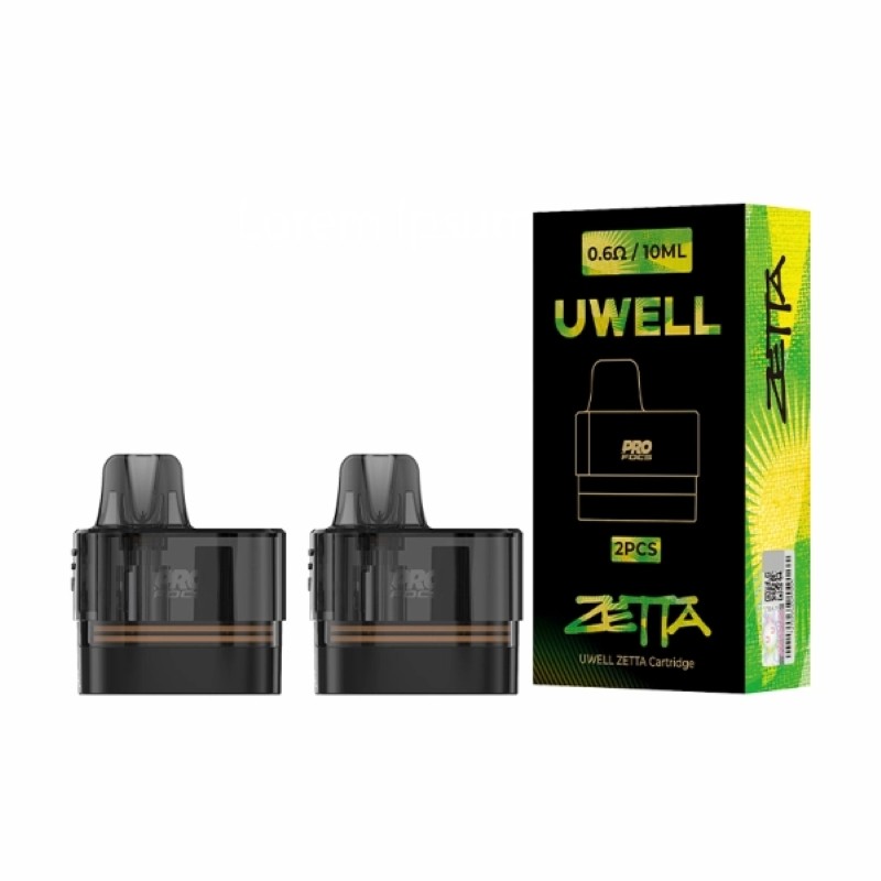 uwell zetta replacement pod cartridge package