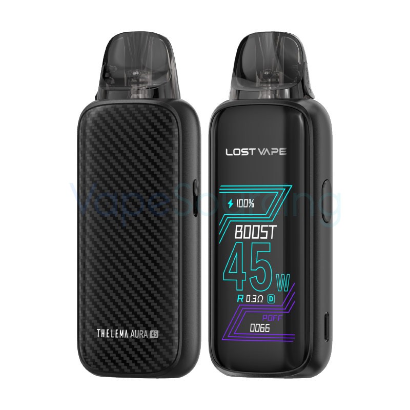 carbon black lost vape thelema aura 45