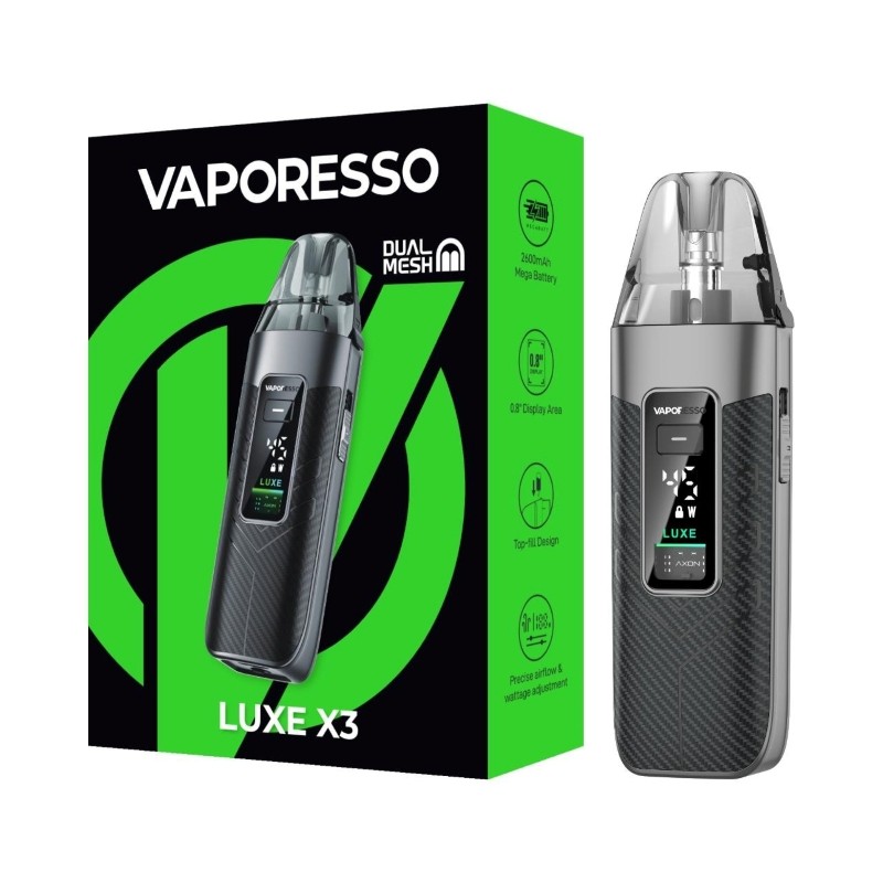 carbon black vaporesso luxe x3