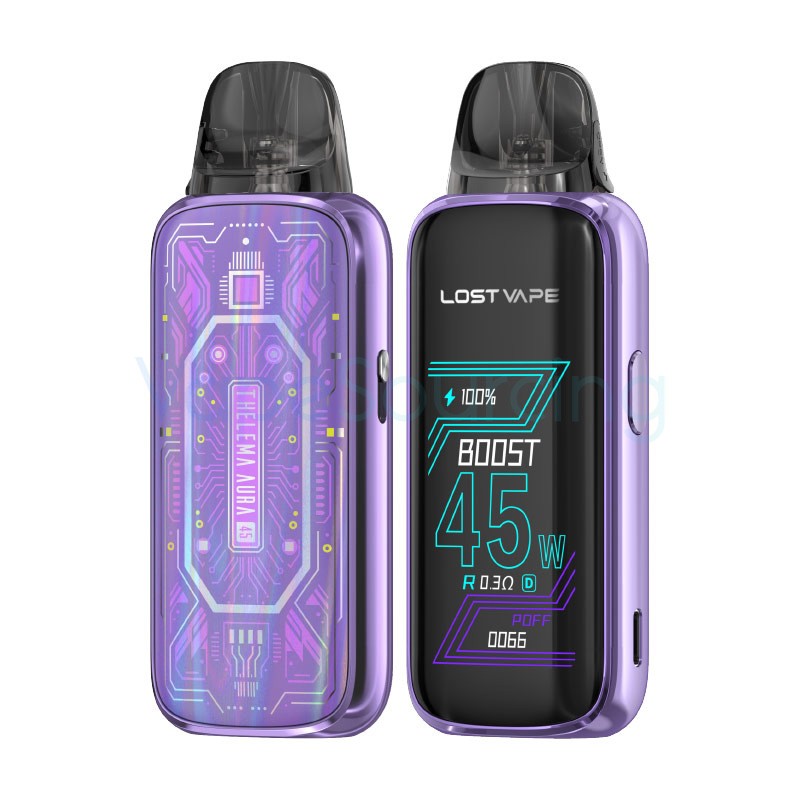 cyber purple lost vape thelema aura 45