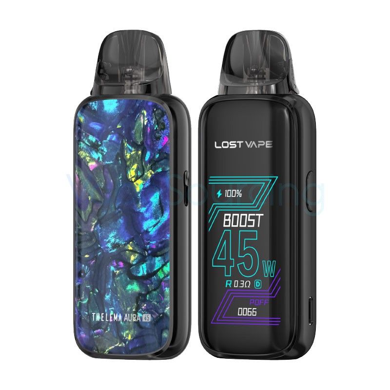dazzle black lost vape thelema aura 45