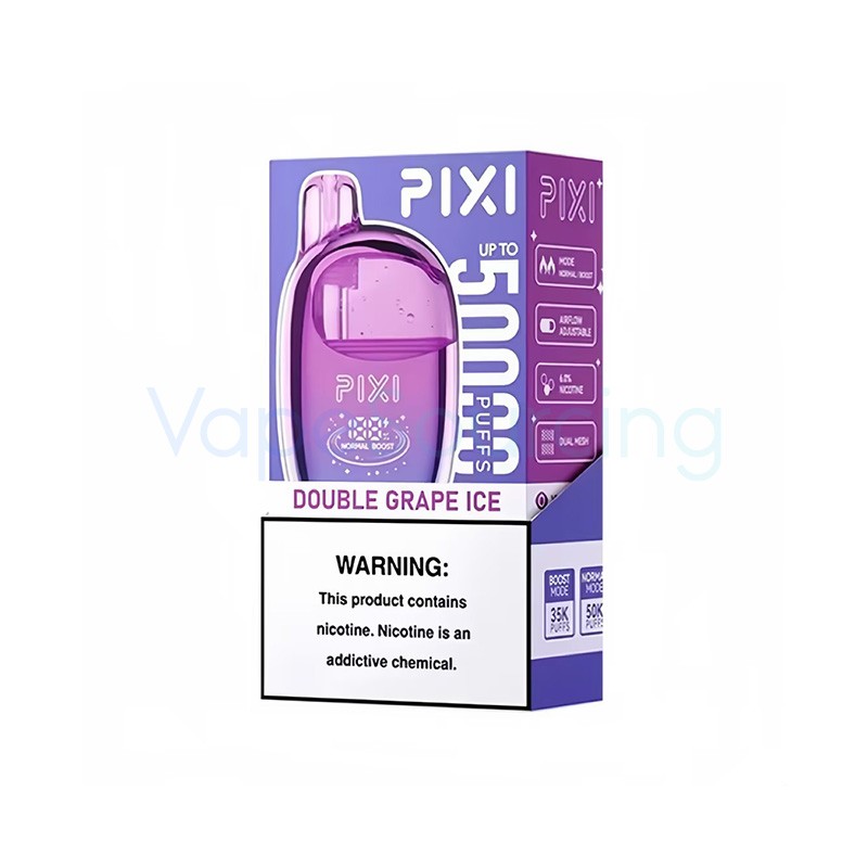 double grape ice pixi 50k disposable vape