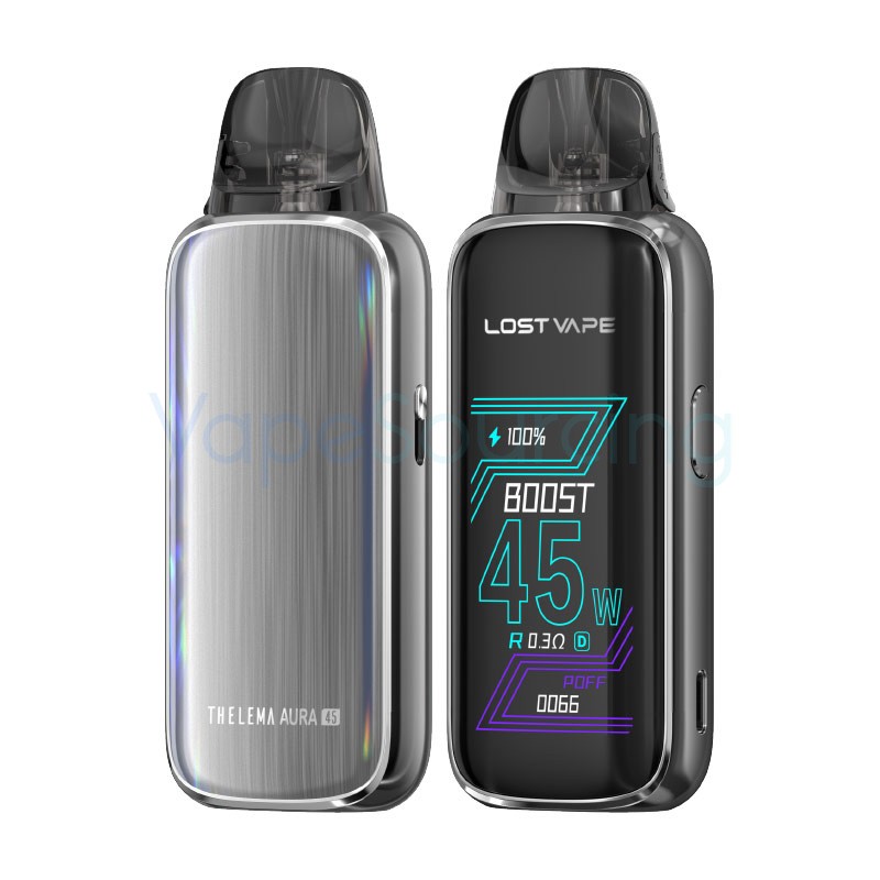 iron silver lost vape thelema aura 45