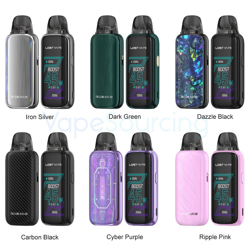 lost vape thelema aura 45 all colors