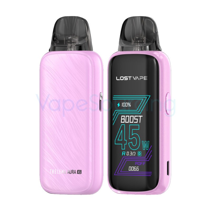 ripple pink lost vape thelema aura 45