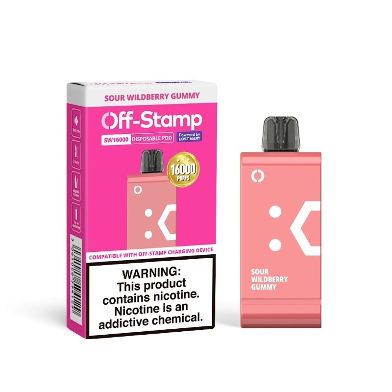 sour wildberry gummy lost mary off-stamp sw16000 disposable pod lower case