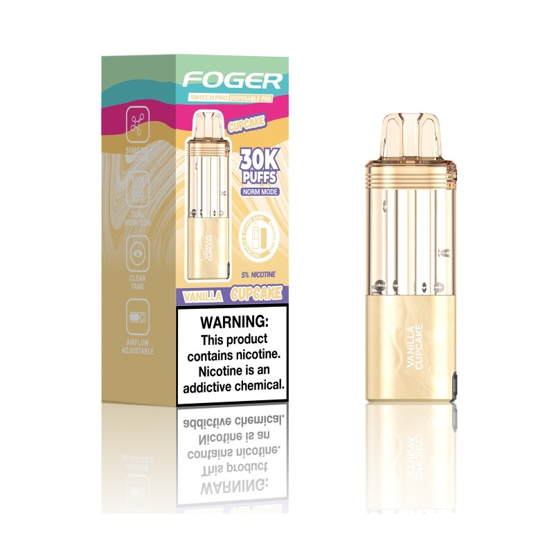 vanilla cupcake foger switch pro 30000 disposable pod