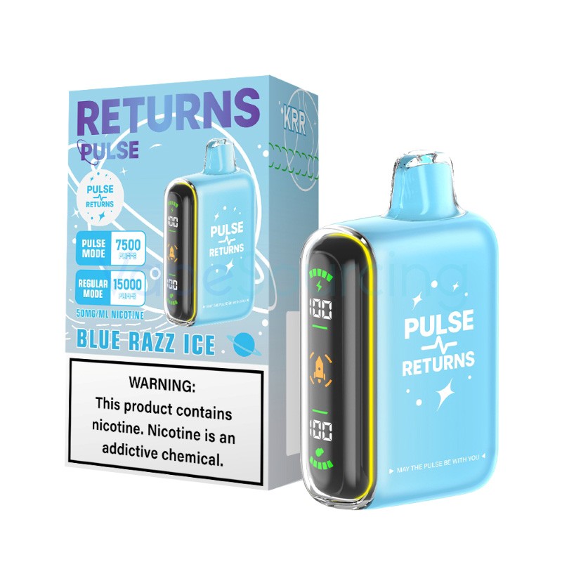 blue razz ice pulse returns 15k