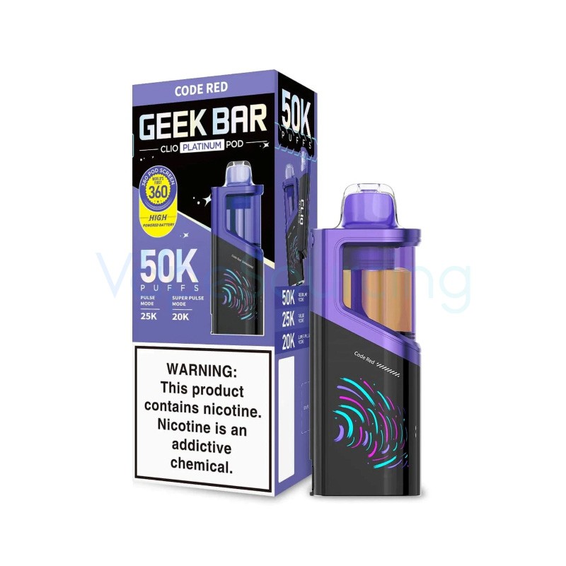 code red geek bar clio platinum 50k disposable pod