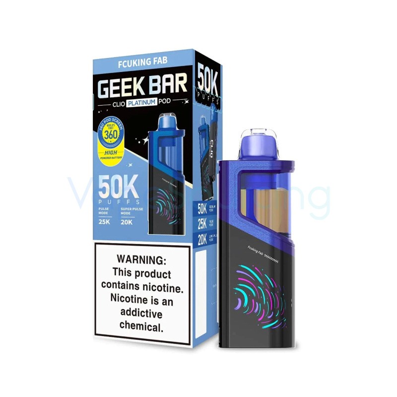 fcuking fab geek bar clio platinum 50k disposable pod