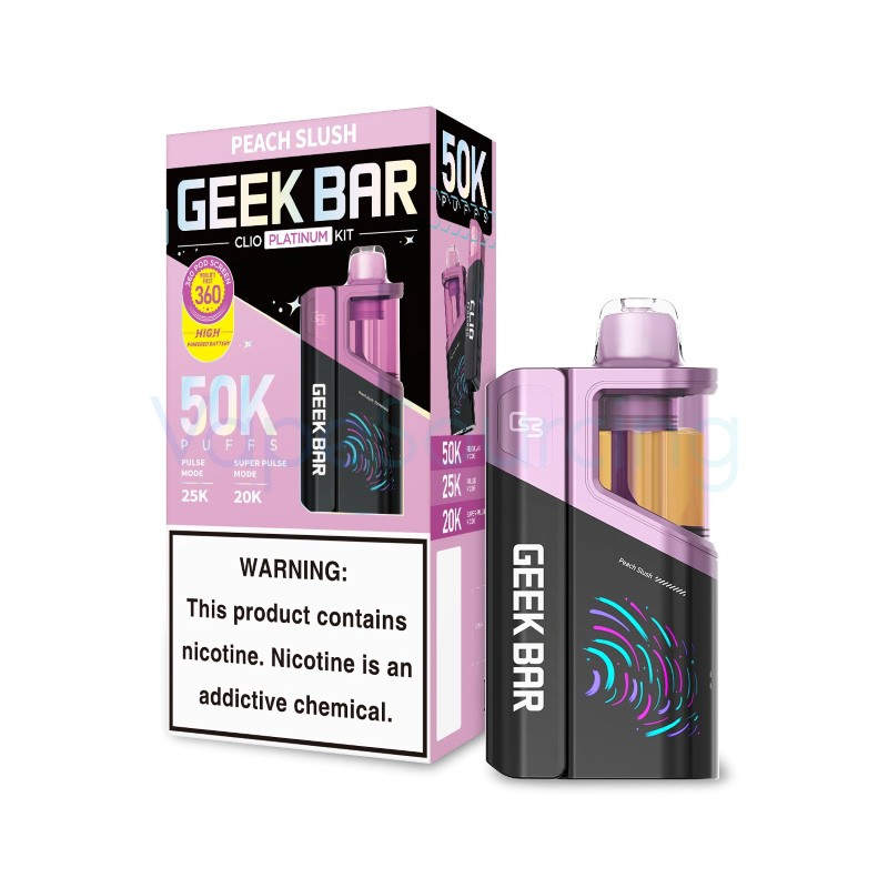 peach slush geek bar clio platinum 50k