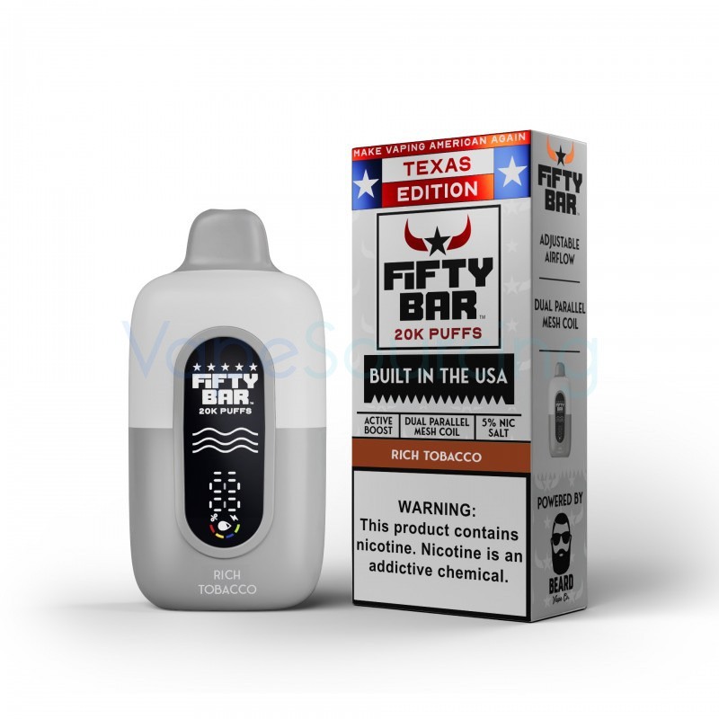 rich tobacco fifty bar texas edition 20k