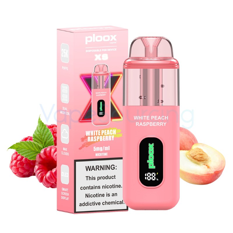 white peach raspberry ploox xs 25k