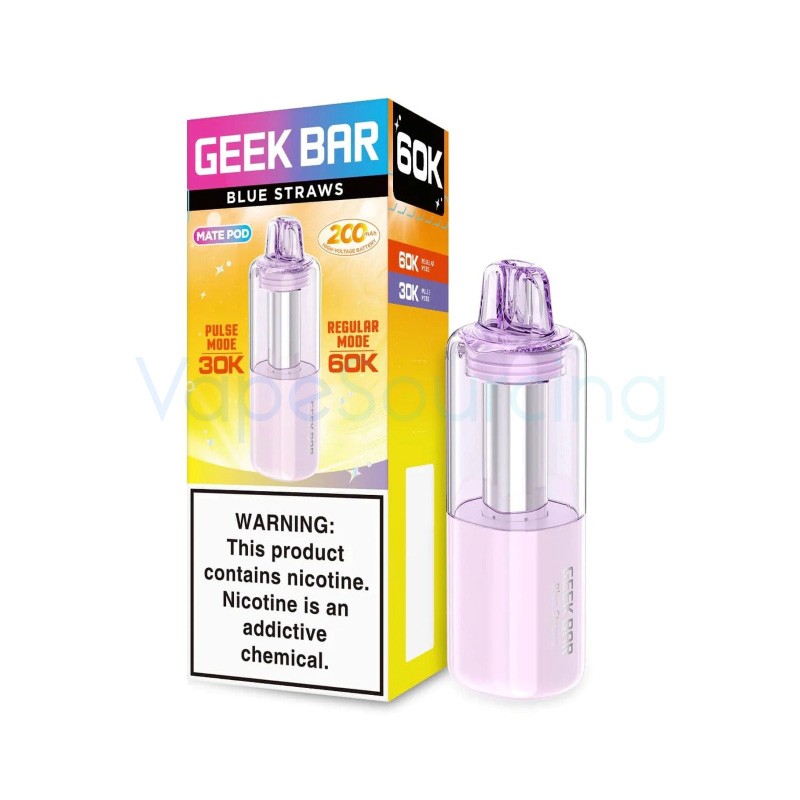 blue straws geek bar mate 60k disposable pod