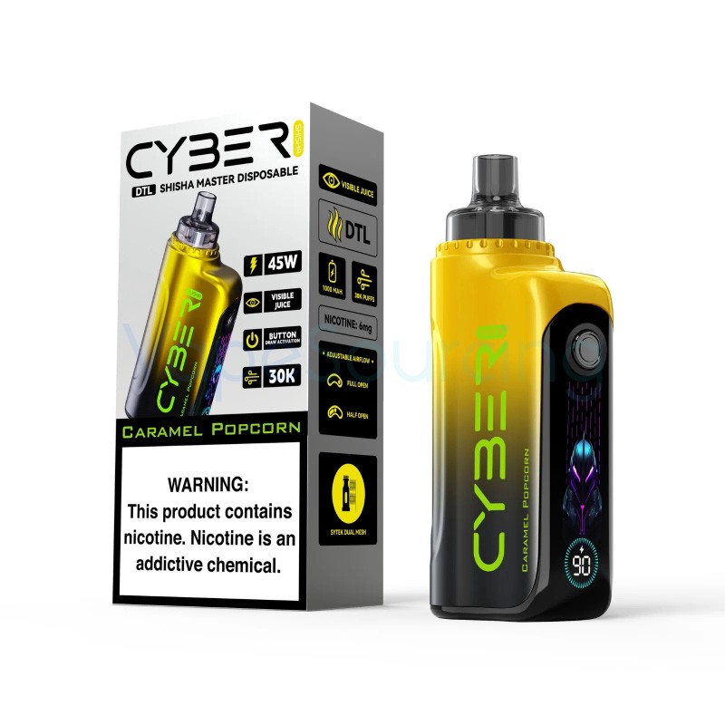 caramel popcorn keystone cyber shisha 30k