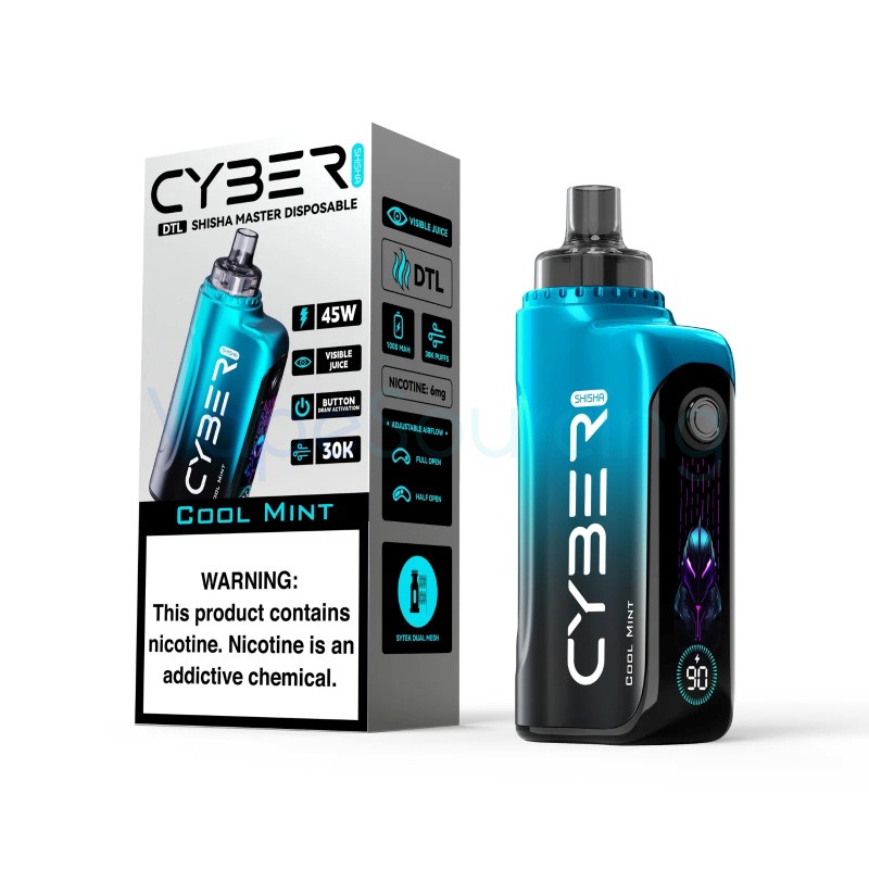 cool mint keystone cyber shisha 30k