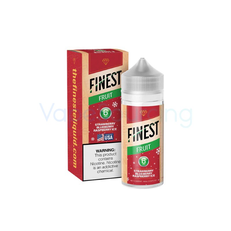 finest fruit edition strawberry blueberry raspberry ice e-juice 100ml 6mg