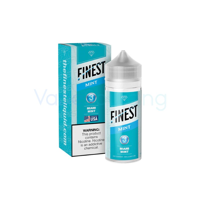 finest mint edition miami mint e-juice 100ml 3mg