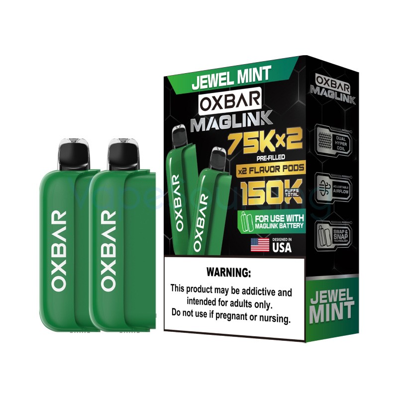 jewel mint oxbar maglink 75k disposable pod
