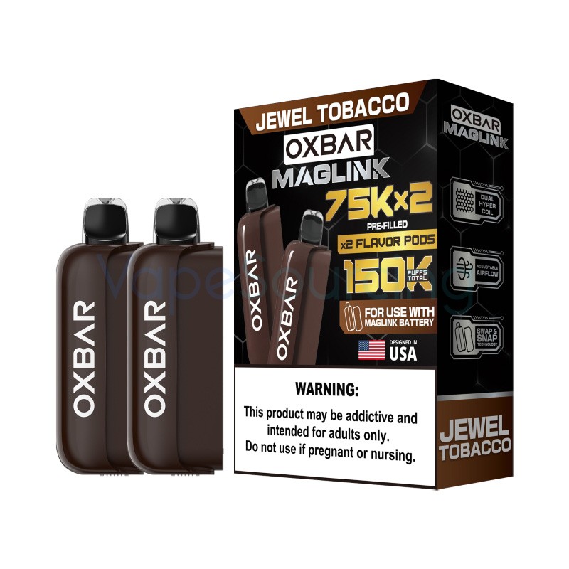 jewel tobacco oxbar maglink 75k disposable pod