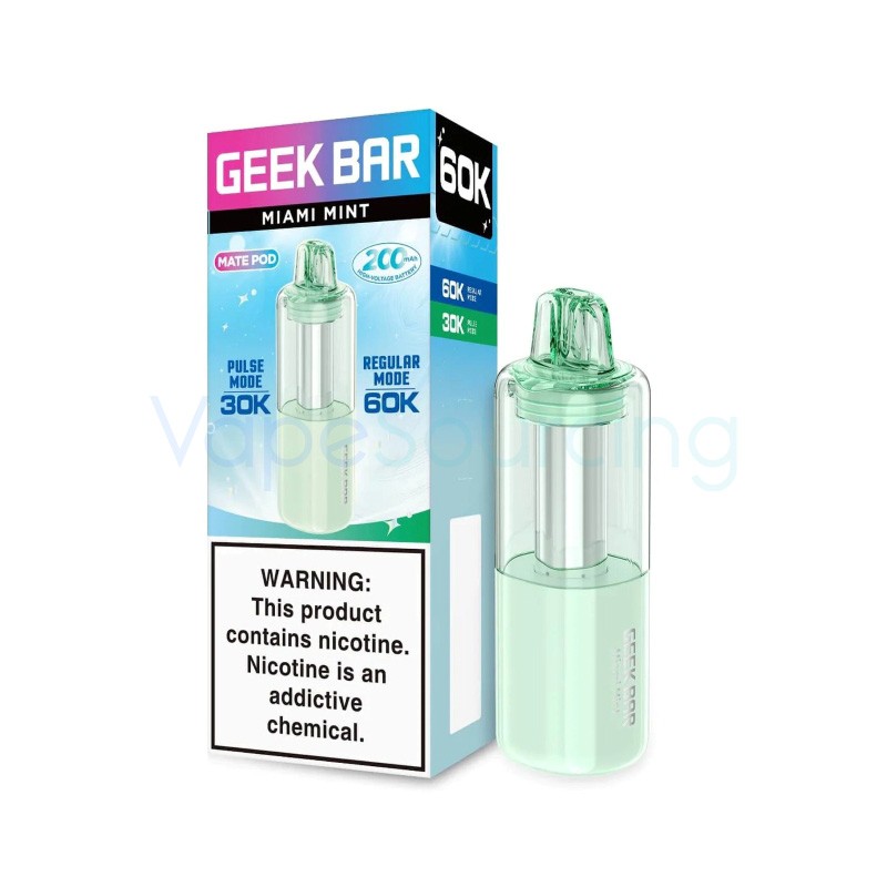 miami mint geek bar mate 60k disposable pod