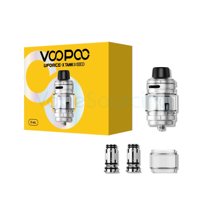 silver voopoo uforce-x 2 tank