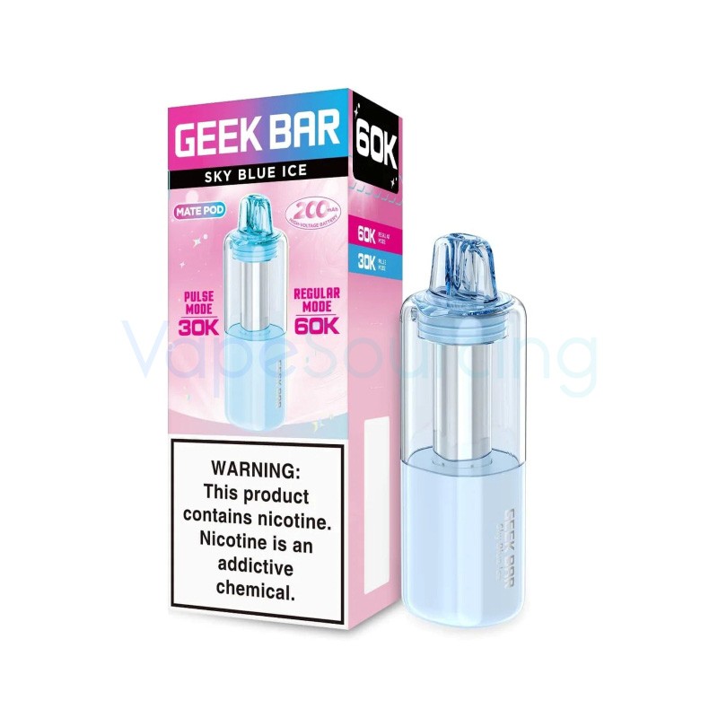 sky blue ice geek bar mate 60k disposable pod