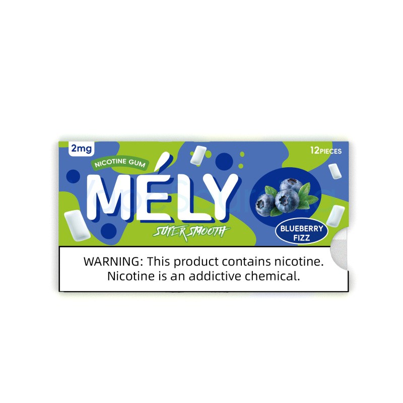 2mg blueberry fizz mely nicotine gum