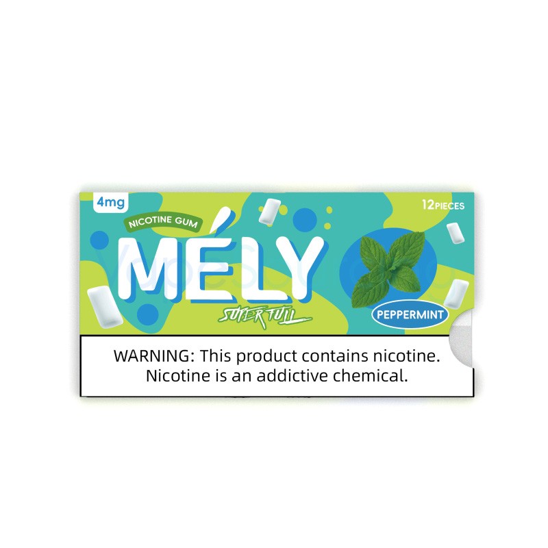 4mg peppermint mely nicotine gum